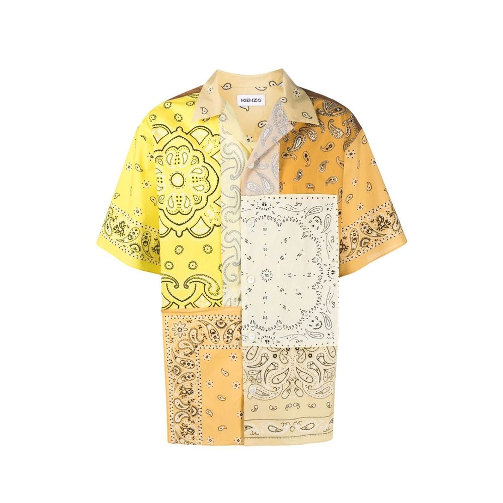 Chemise à manches courtes patchwork Kenzo
