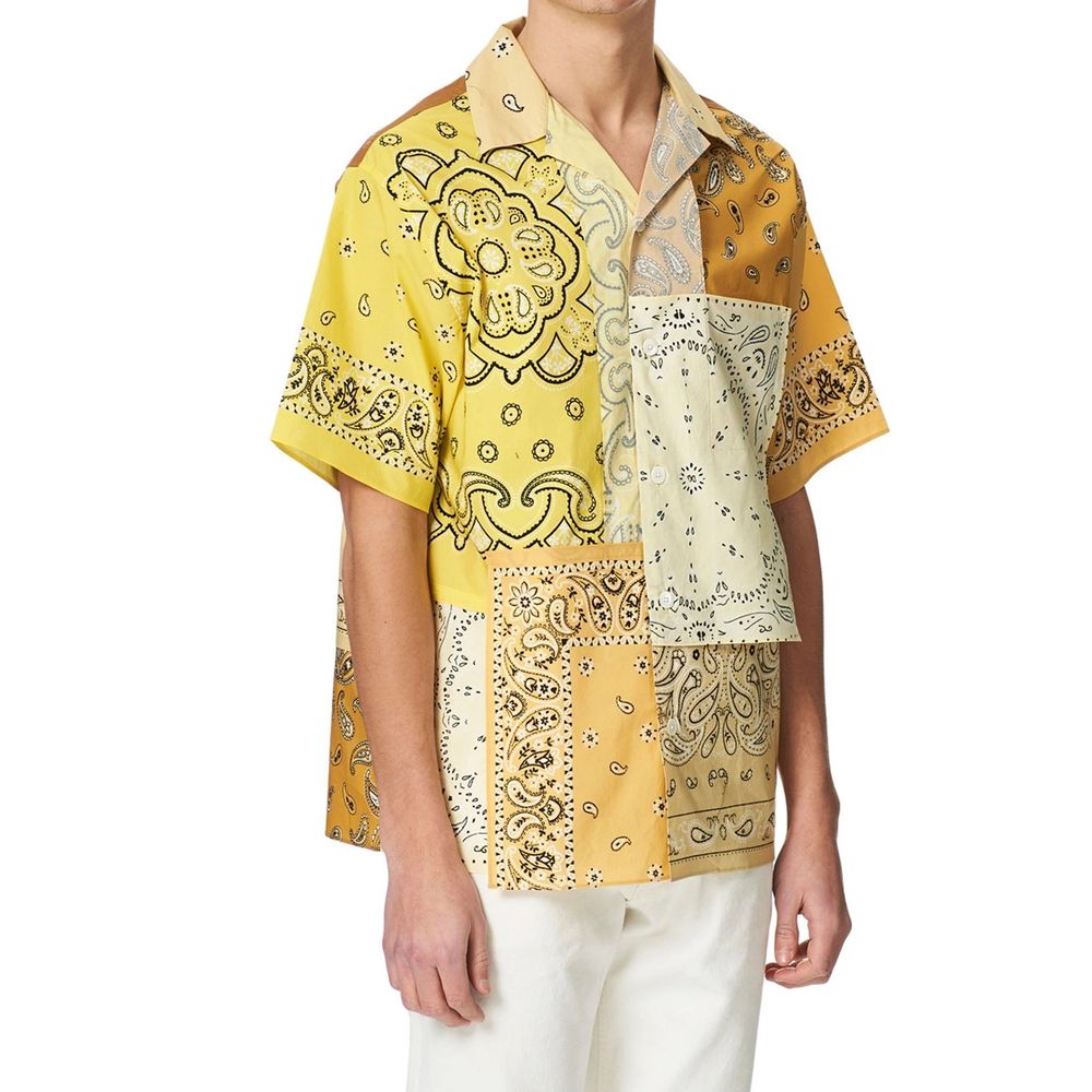 Chemise à manches courtes patchwork Kenzo