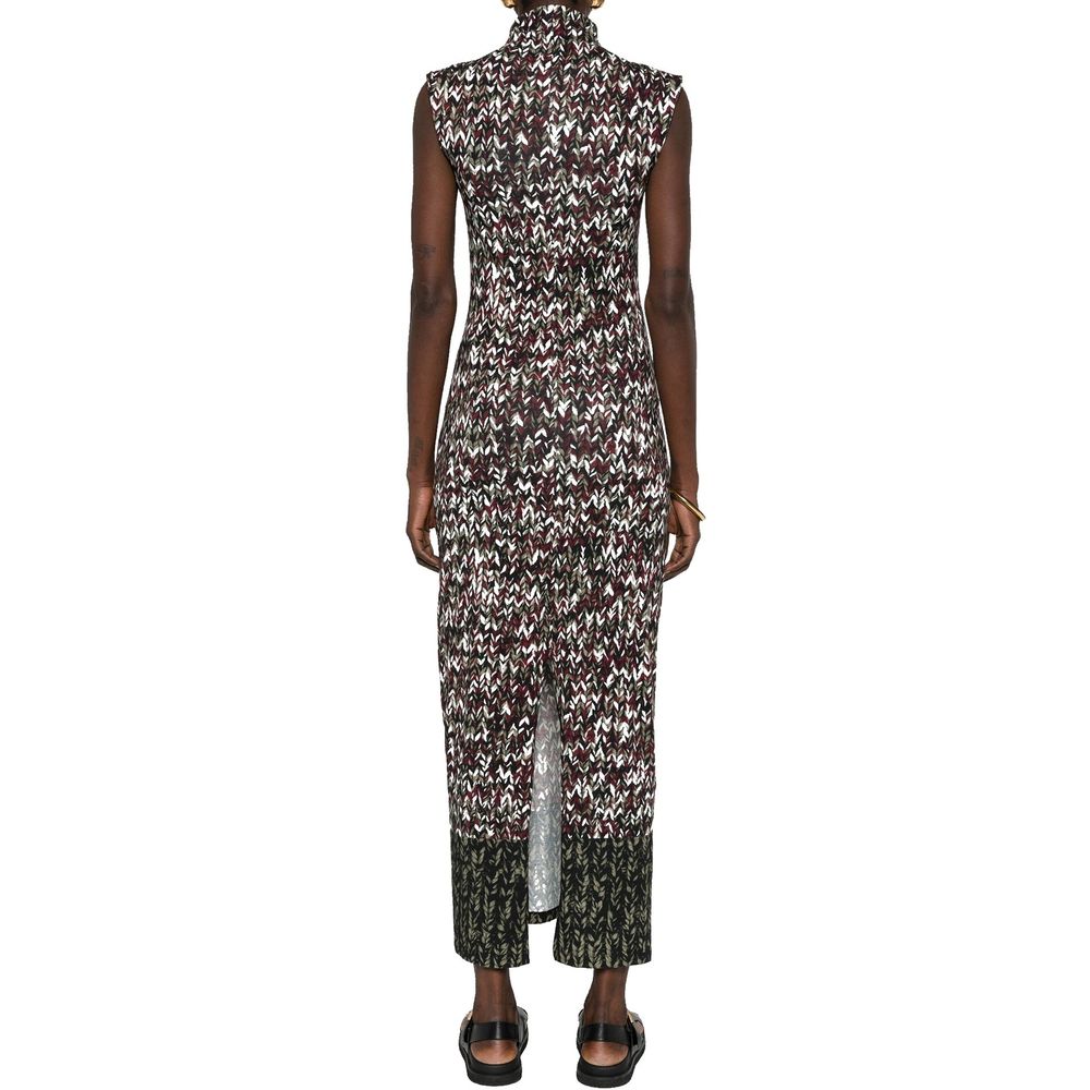 Loewe – Langes Kleid mit Strickprint
