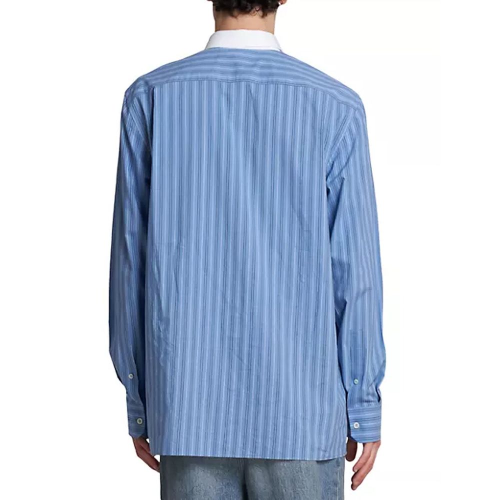 Chemise en coton rayée Loewe