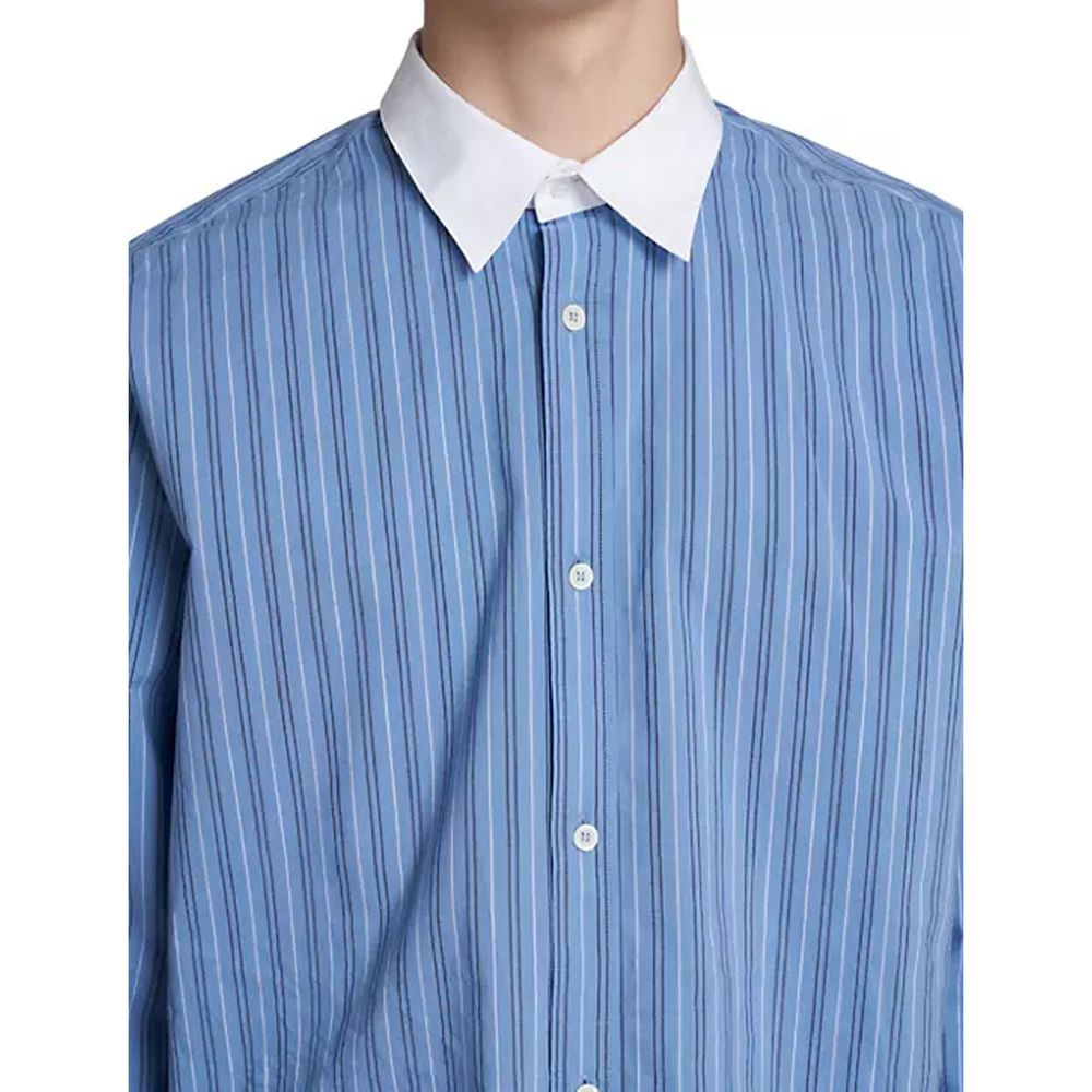 Chemise en coton rayée Loewe