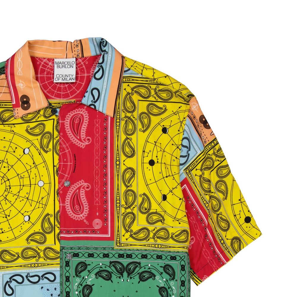 Chemise color-block Marcelo Burlon