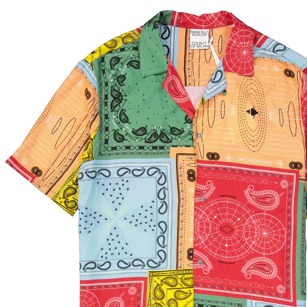 Chemise color-block Marcelo Burlon