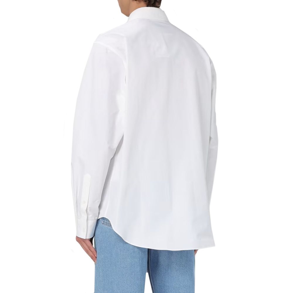 Chemise en coton à petit cœur Moschino Couture