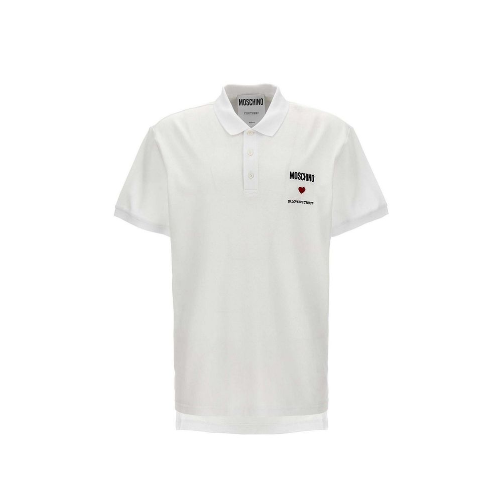 Moschino Couture „In Love We Trust“ Baumwollpolo