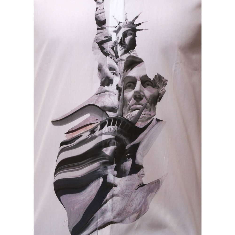 Chemise en coton Neil Barrett State Of Liberty