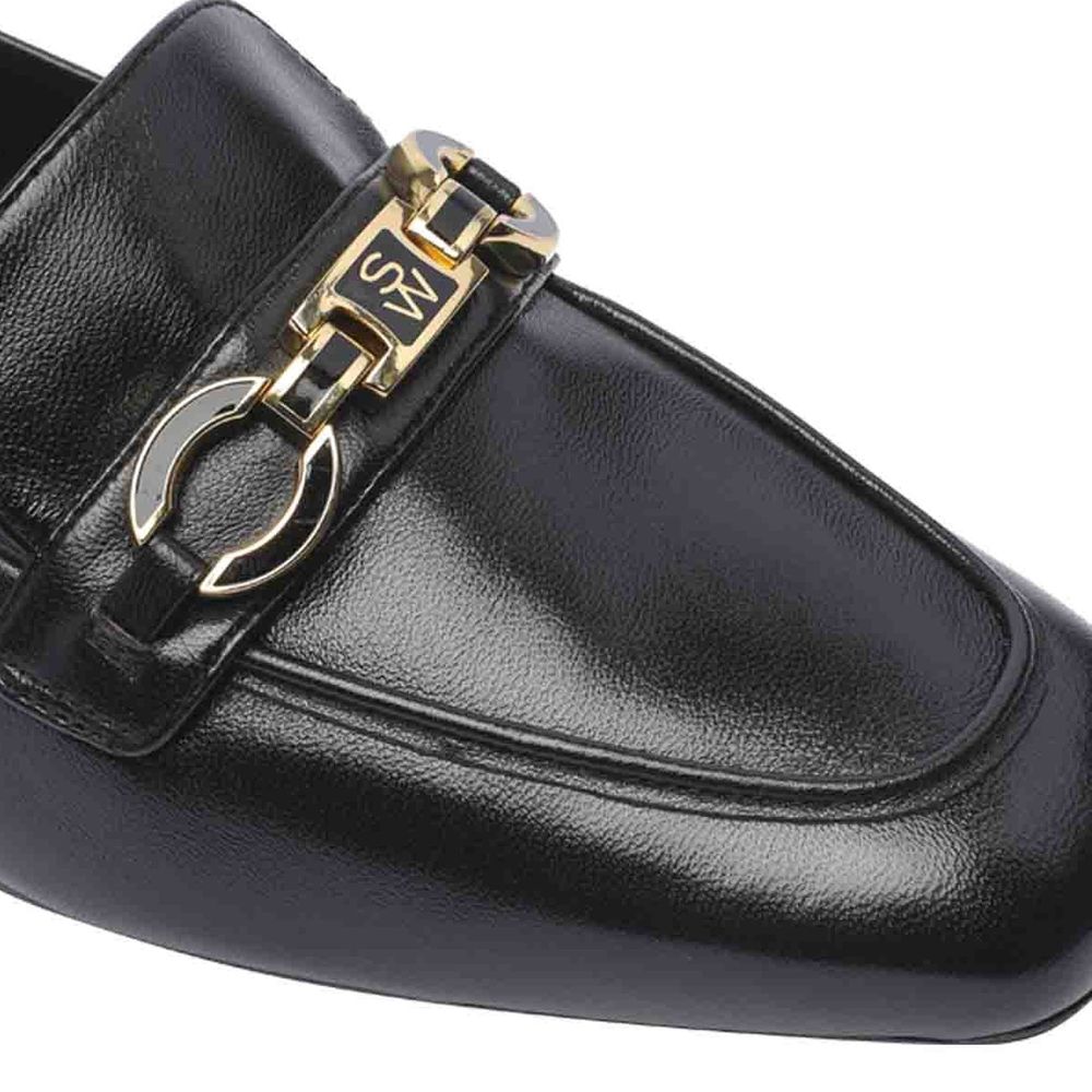 Mocassins carrés en cuir Signature Stuart Weitzman