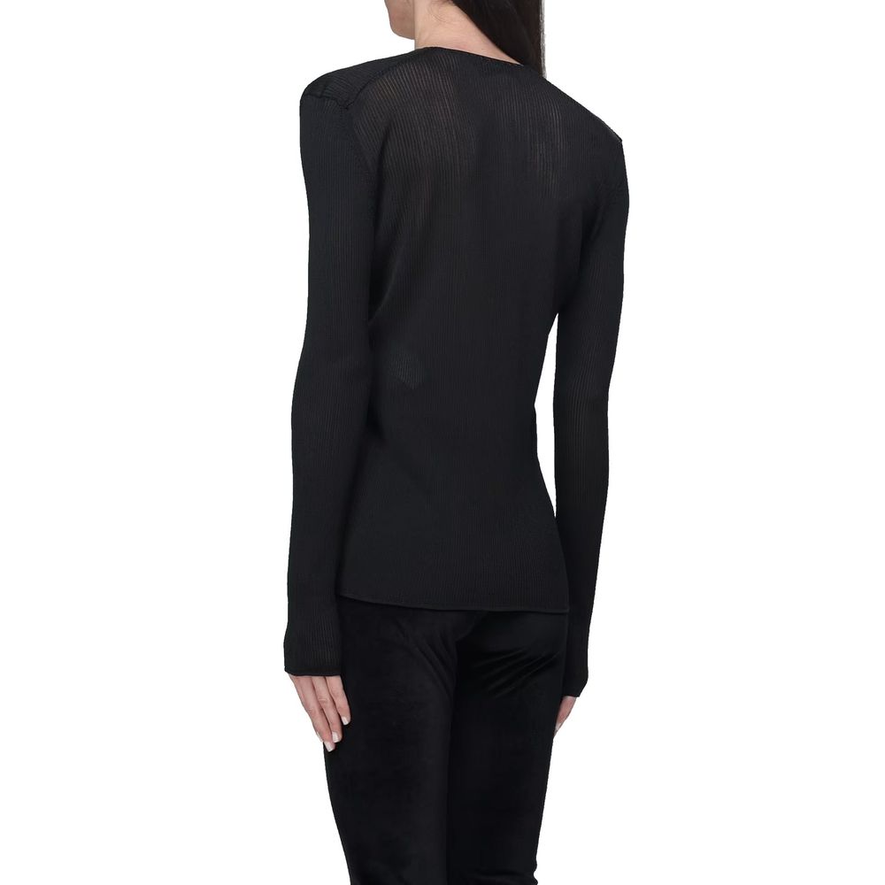 Haut transparent à fines côtes Tom Ford