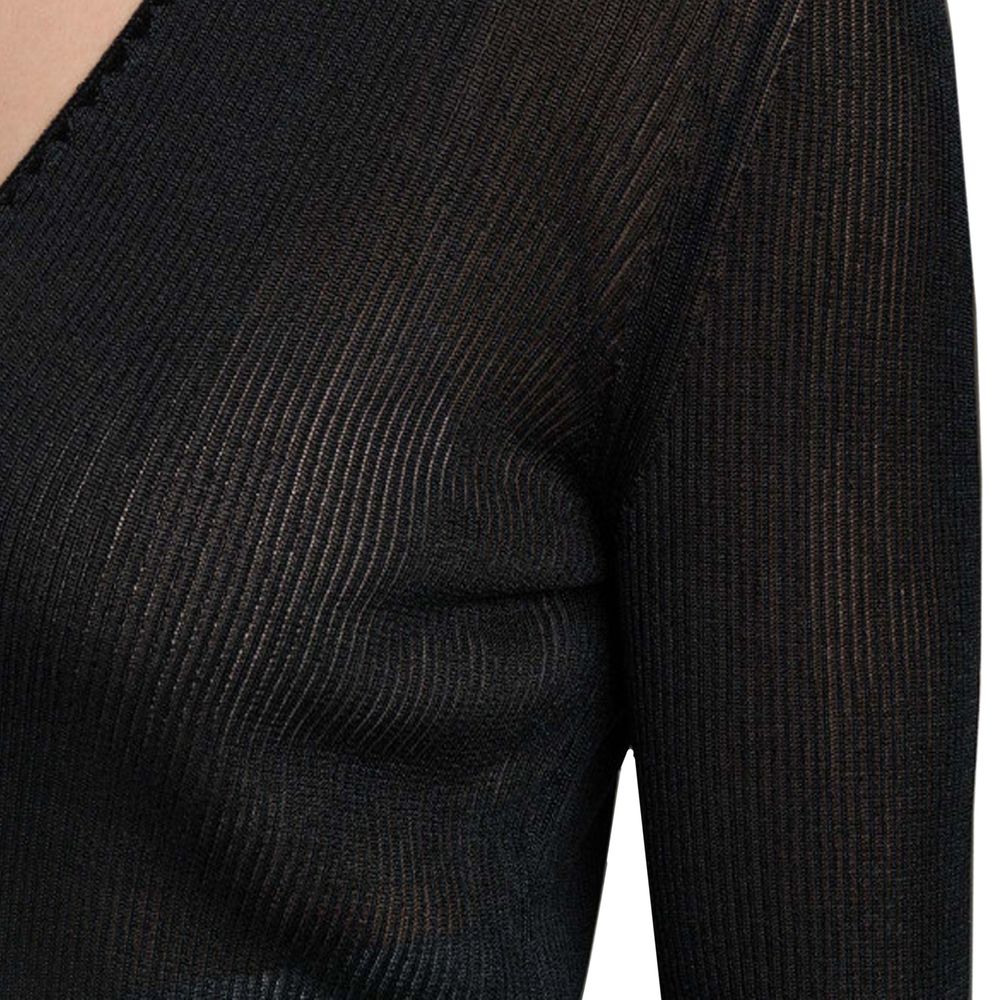 Haut transparent à fines côtes Tom Ford