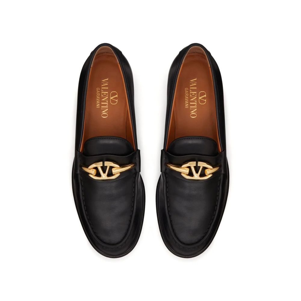 Mocassins en cuir Valentino Garavani V-Logo Moon