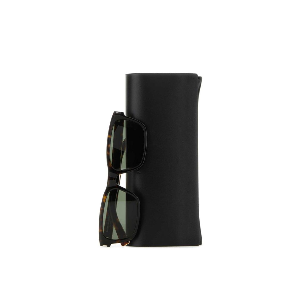 Lunettes de soleil carrées à logo Saint Laurent