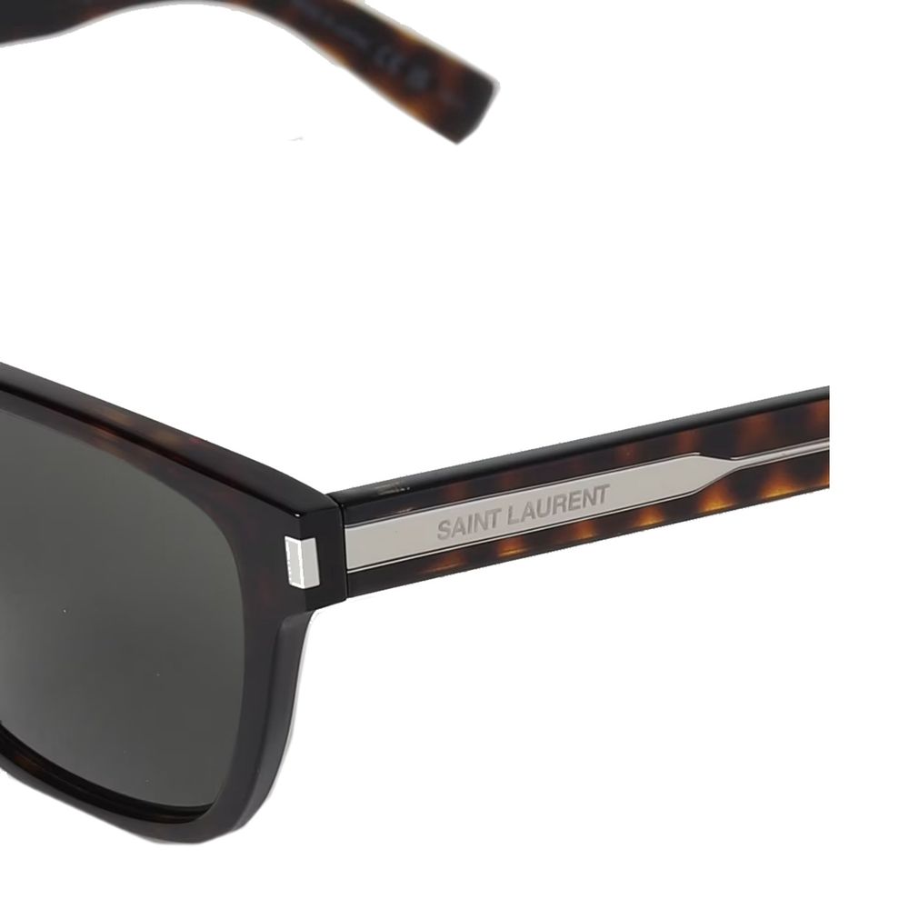 Lunettes de soleil carrées à logo Saint Laurent