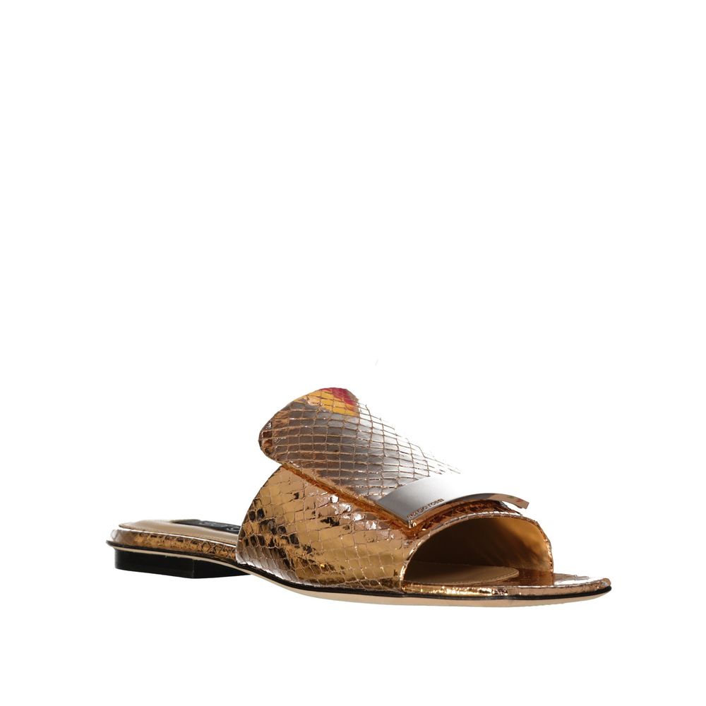 Sandales plates en cuir Sergio Rossi