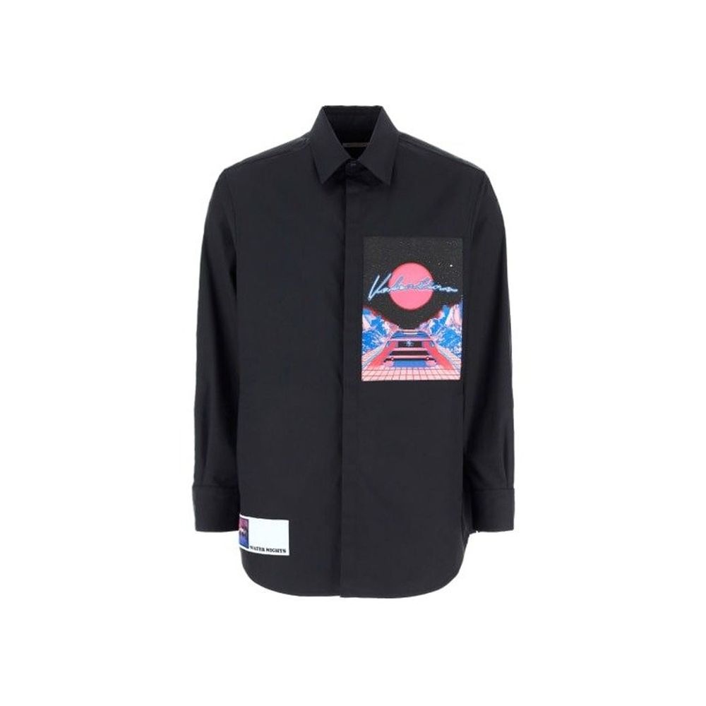 Chemise à patch logo Valentino