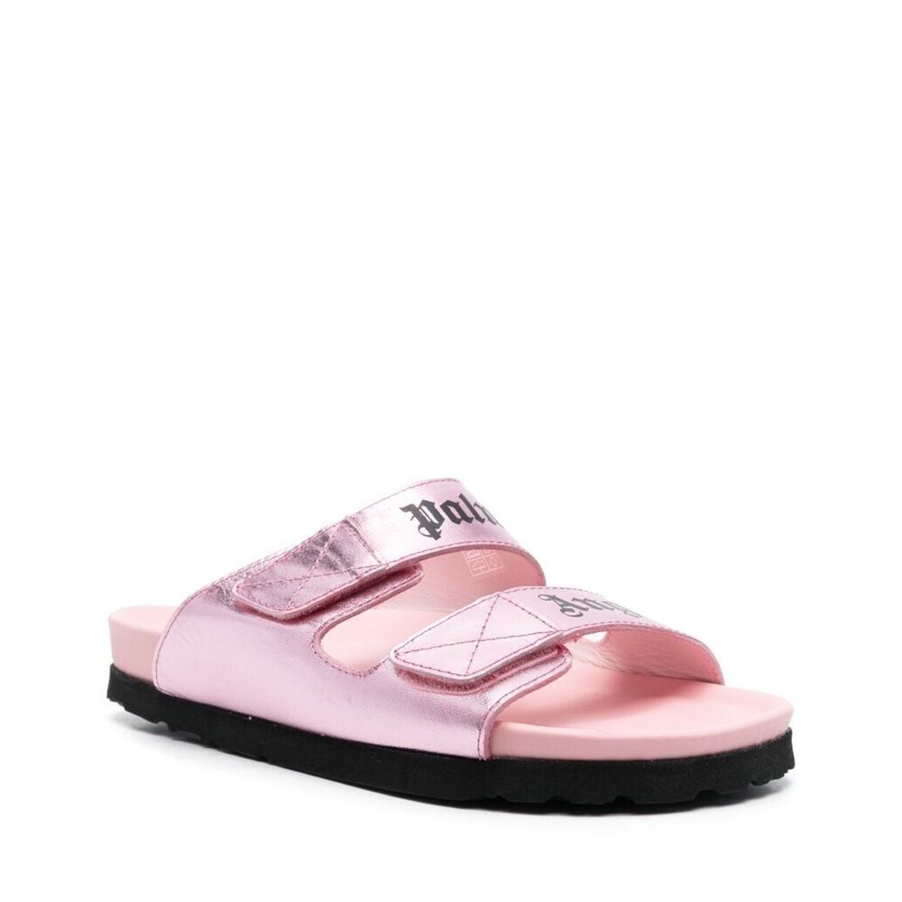 Sandales en cuir avec logo Palm Angels