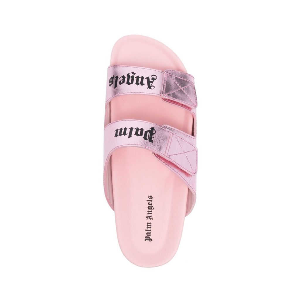 Sandales en cuir avec logo Palm Angels