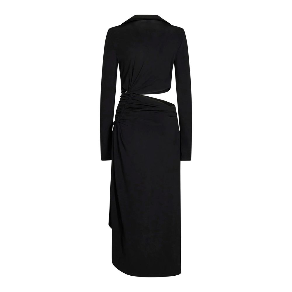 Off-White – Midikleid mit Cut-outs