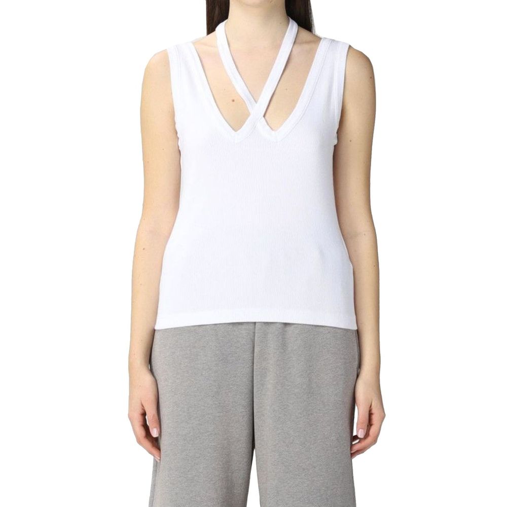 Haut en coton côtelé MM6 Maison Margiela