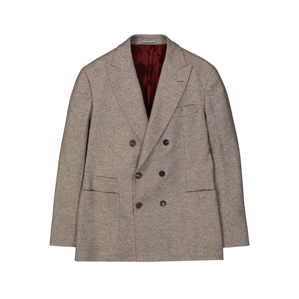 Brunello Cucinelli Zweireihige Wolljacke