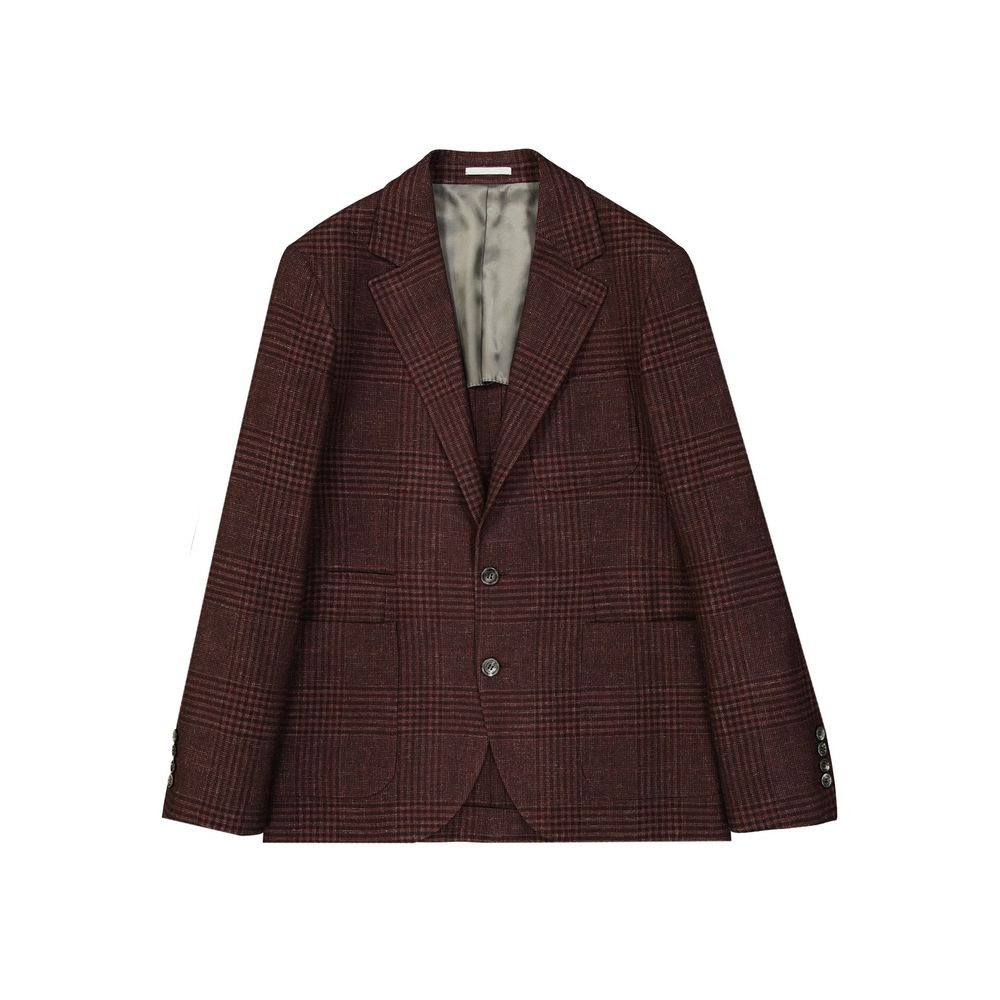 Brunello Cucinelli Tartan-Wolljacke