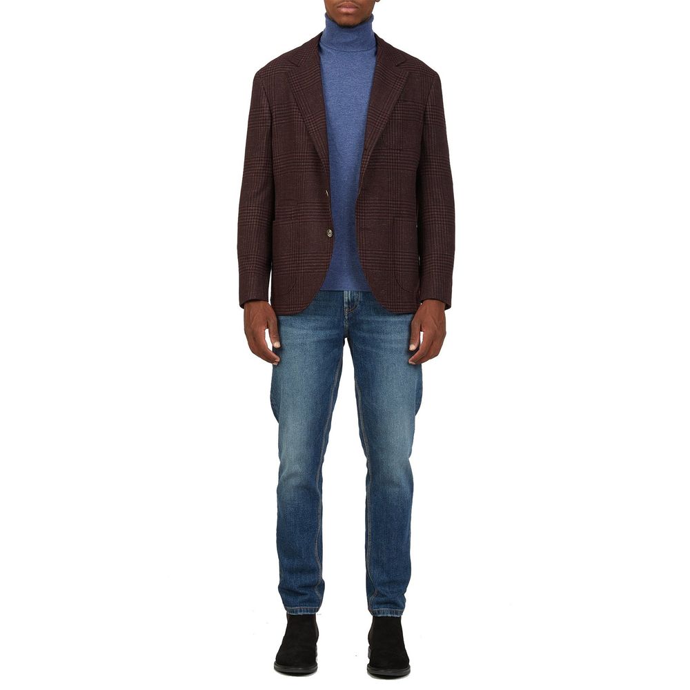 Brunello Cucinelli Tartan-Wolljacke