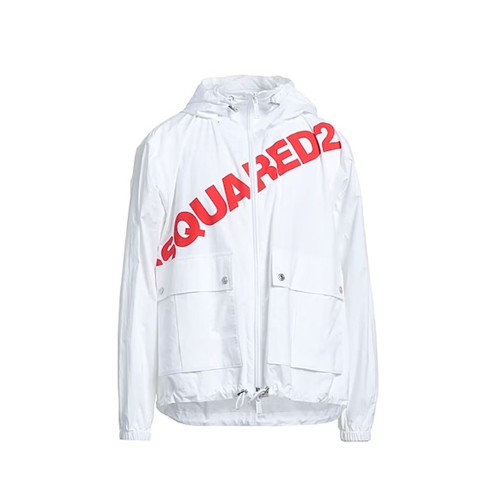 Dsquared² Windjacke mit Kapuze und Logo