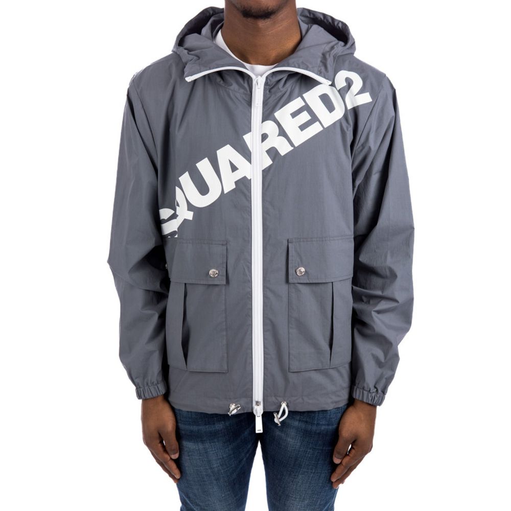 Dsquared² Windjacke mit Kapuze und Logo