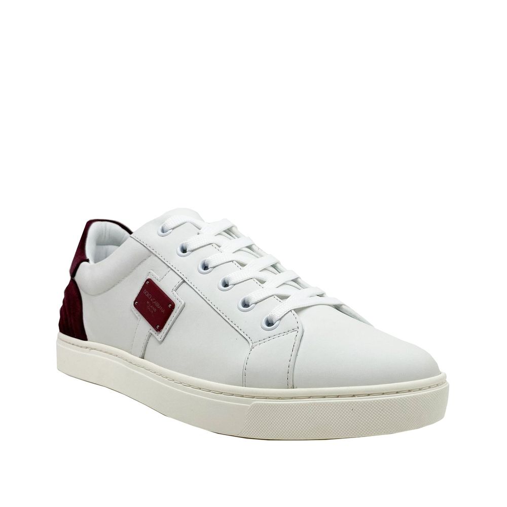 Baskets en cuir à logo Dolce &amp; Gabbana