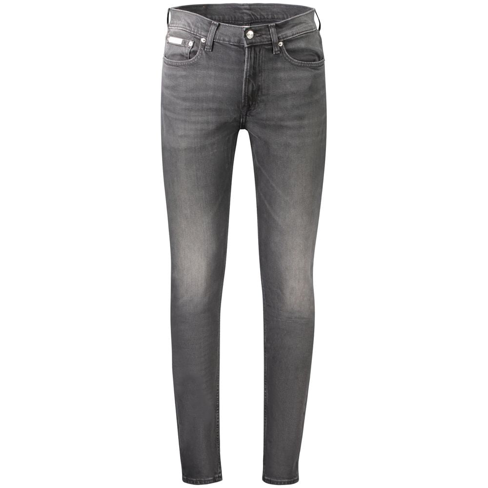 Calvin Klein Black Cotton Jeans & Pant