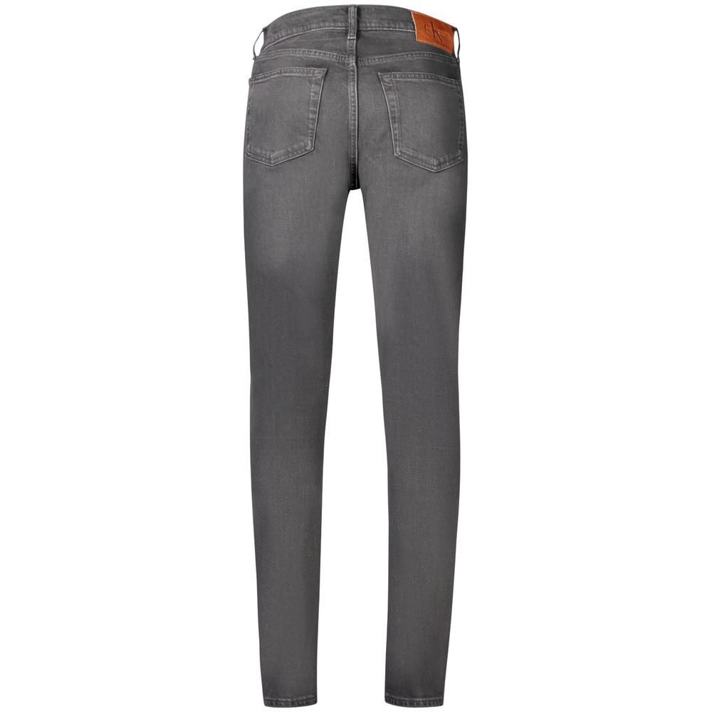 Calvin Klein Black Cotton Jeans & Pant
