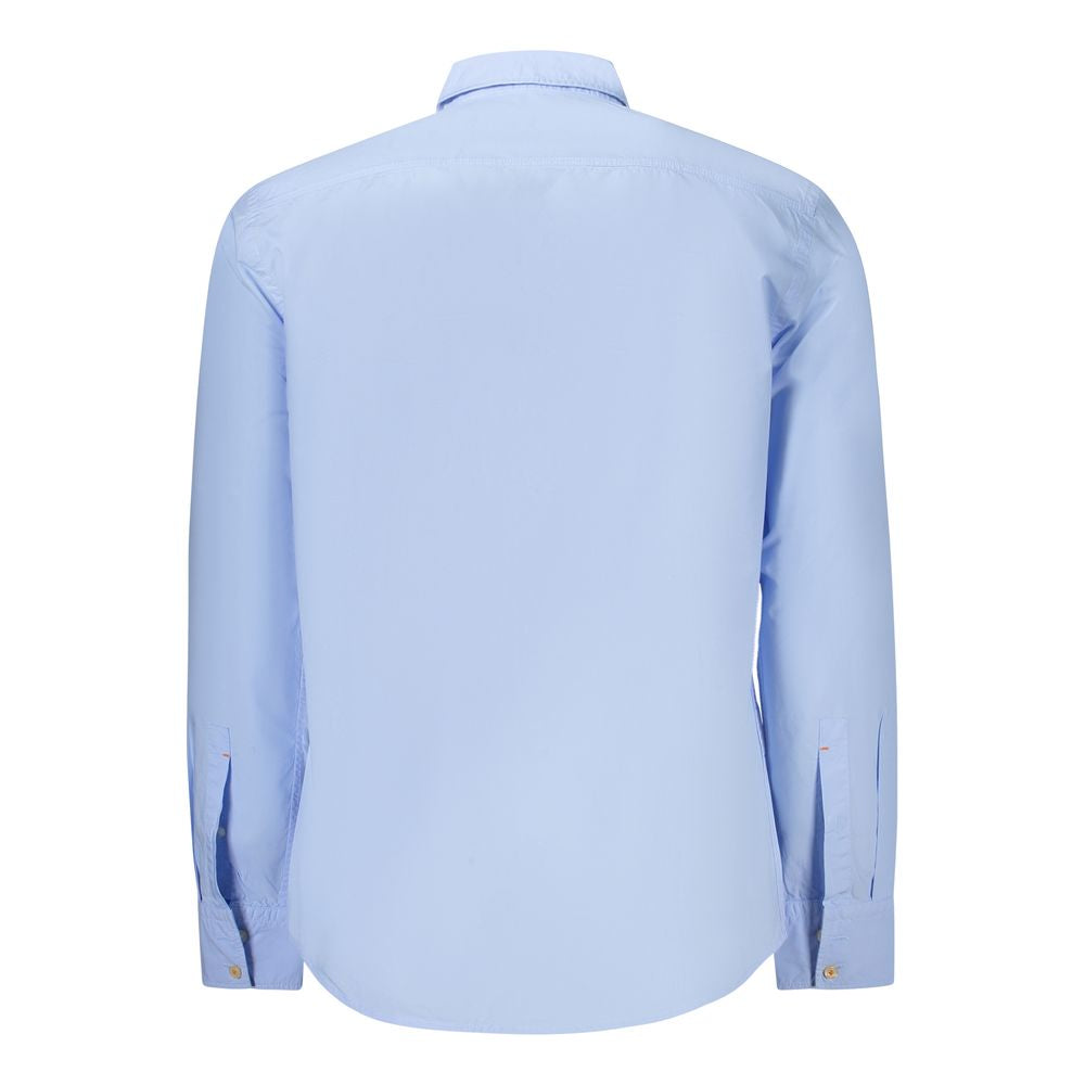 Hugo Boss Blue Cotton Shirt