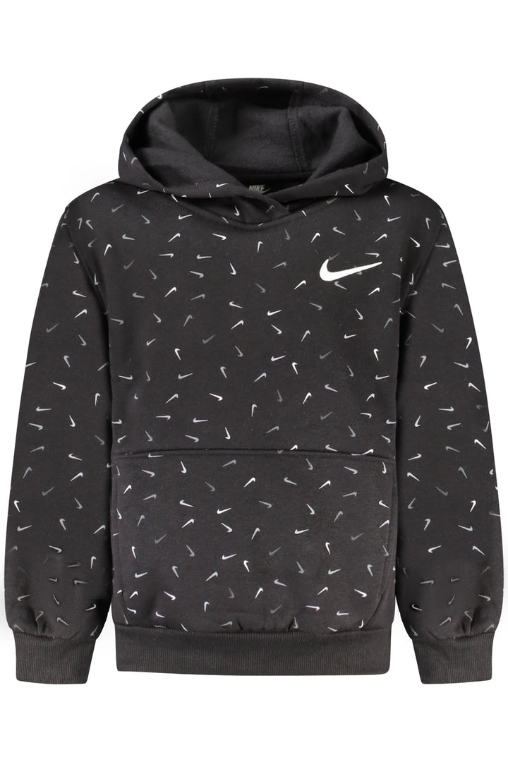 NIKE KIDS&#39; BLACK ZIP-UP SWEATSHIRT