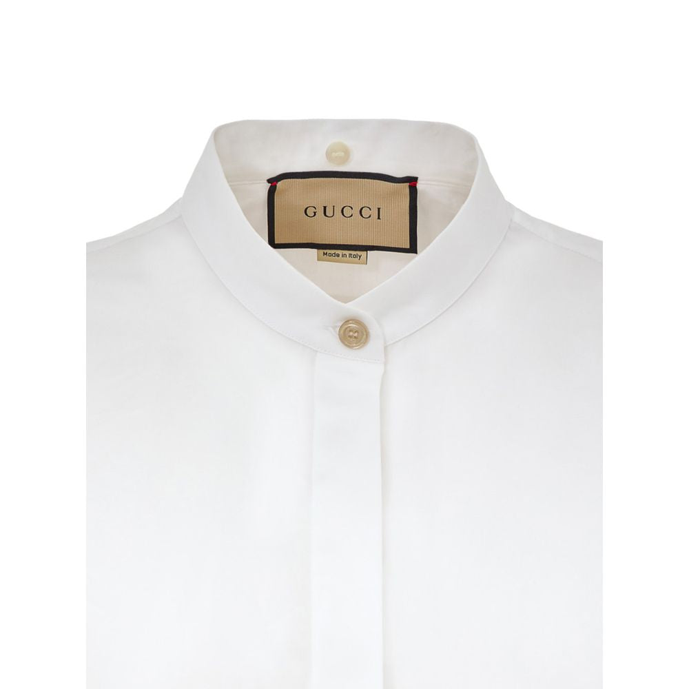 Chemise en coton blanc Gucci