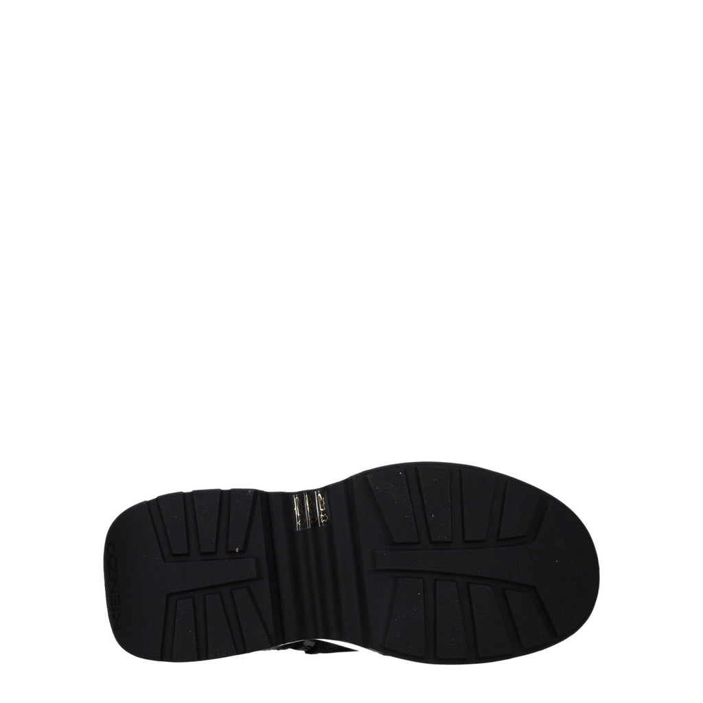 Kenzo Schwarze Lederstiefelette