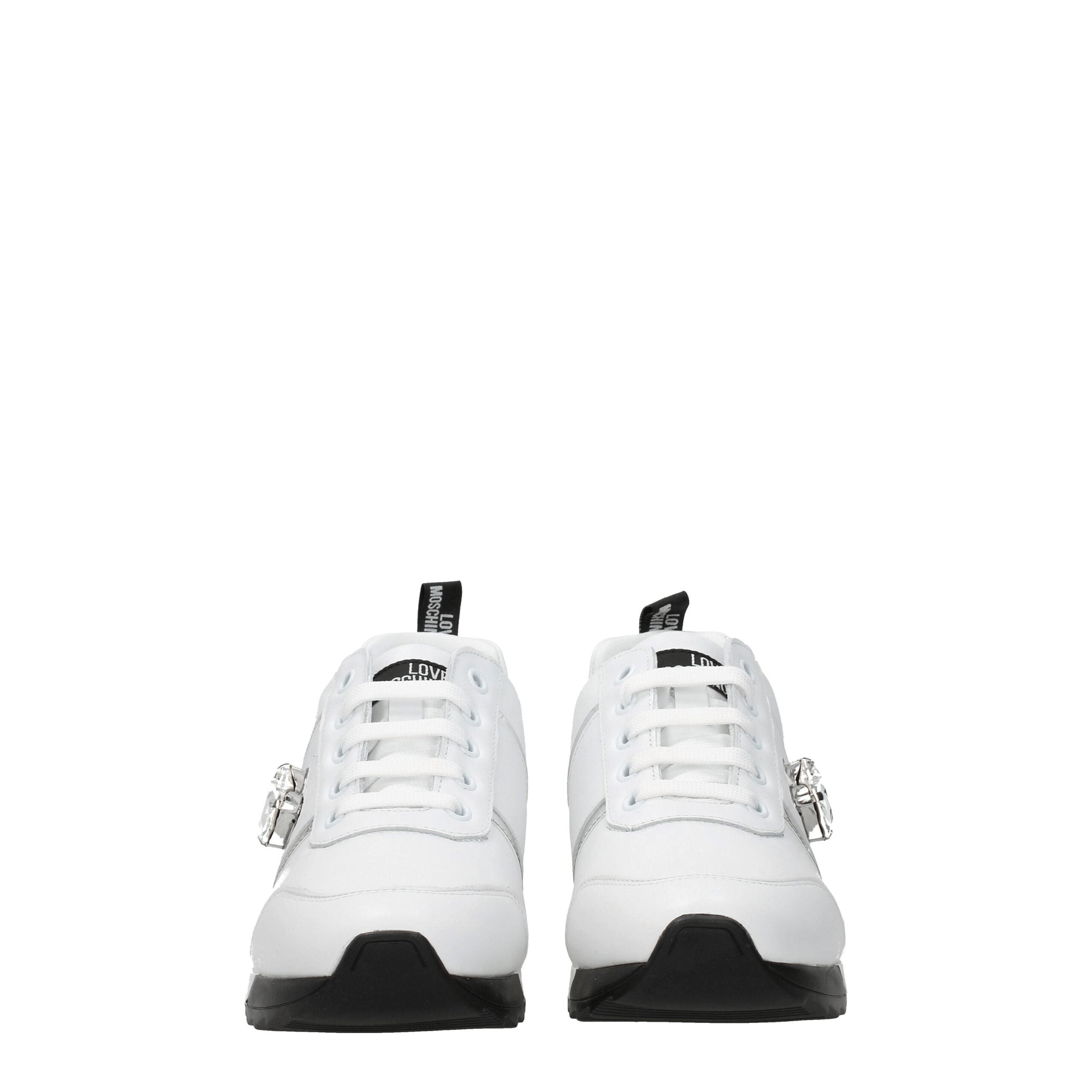 Love Moschino White Leather Sneakers