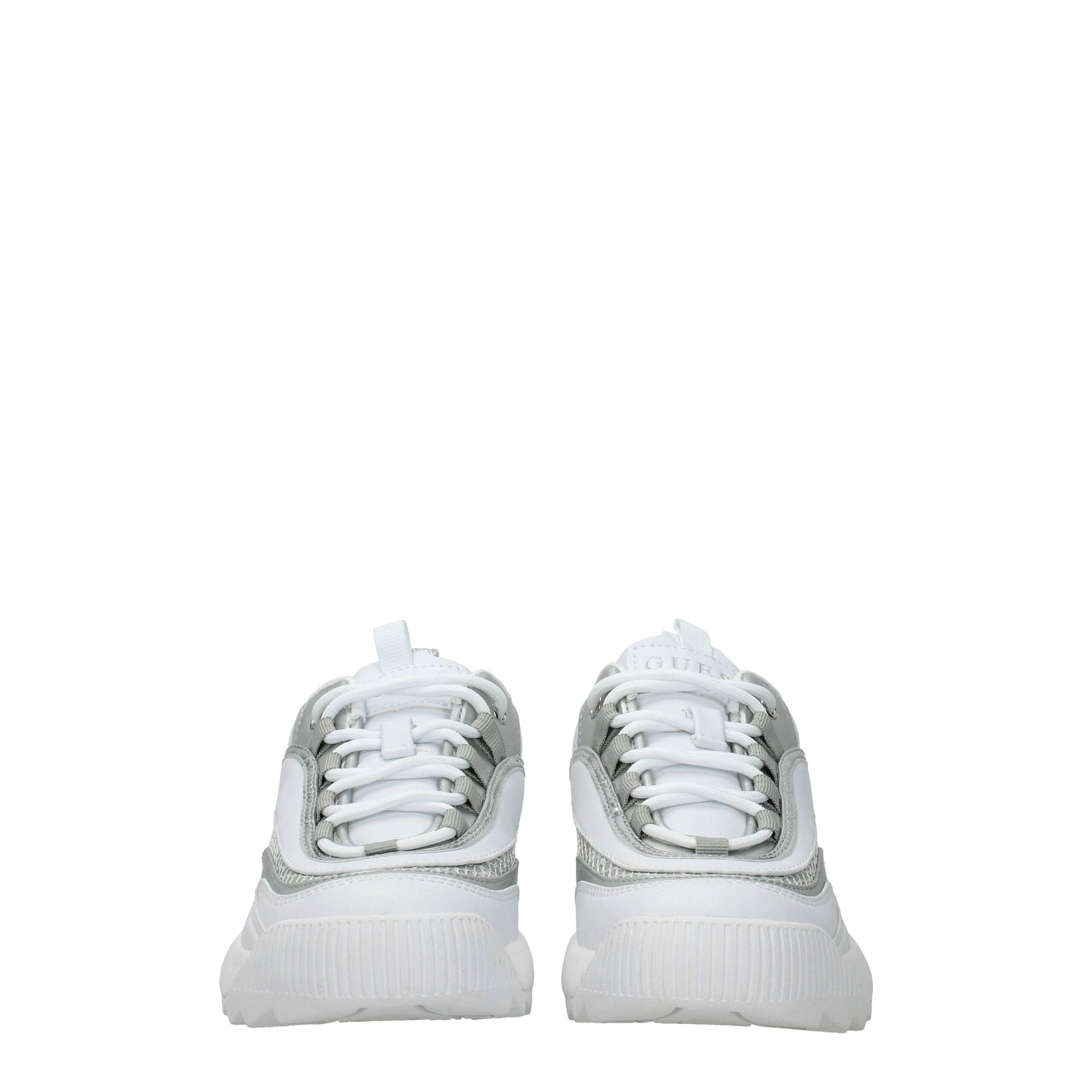 Guess White Polyethylene Sneakers