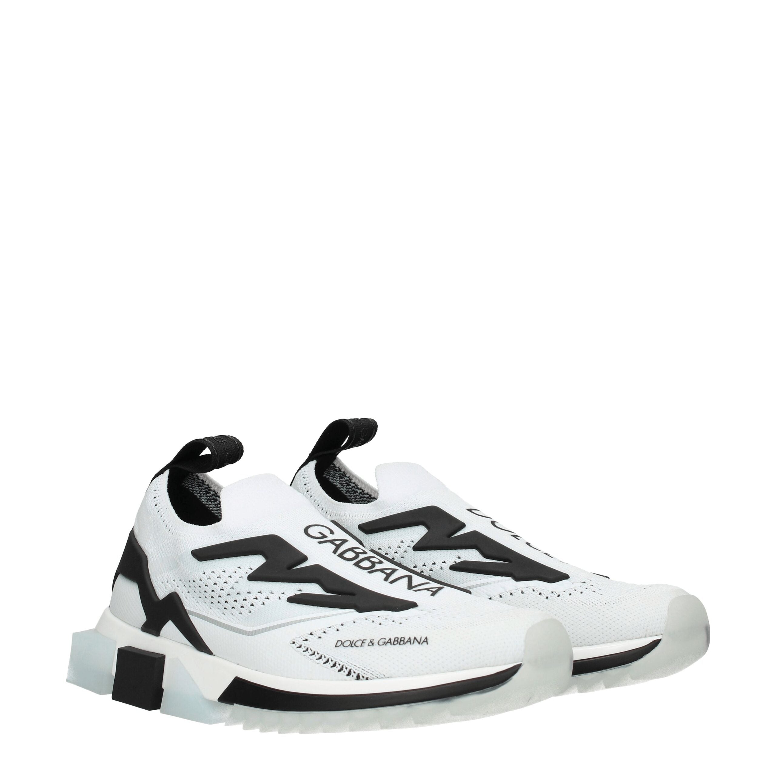 Dolce & Gabbana White Fabric Sneakers