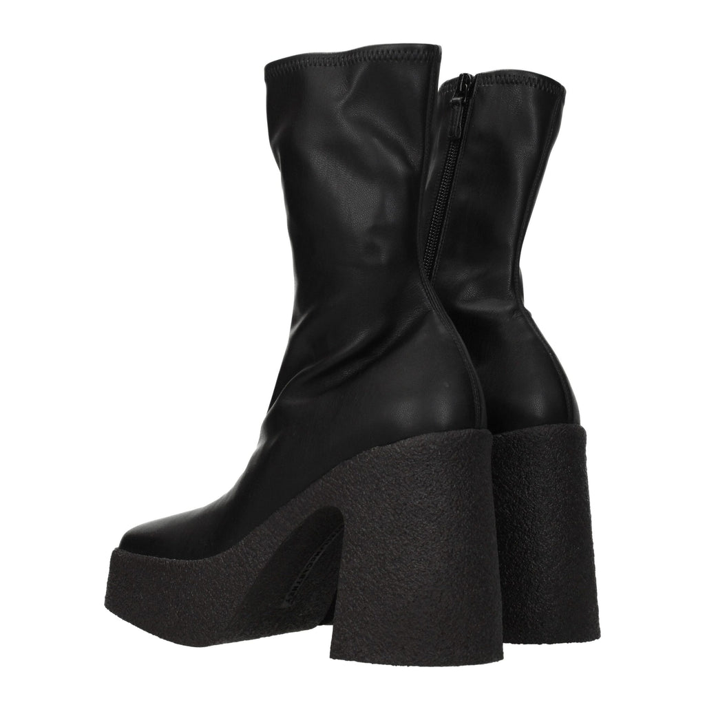 Stella McCartney Black Leather Ankle