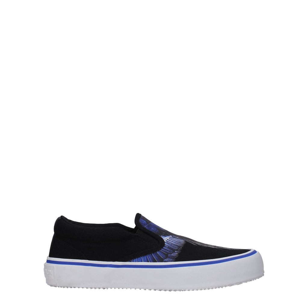 Marcelo Burlon Black Fabric Slip-On Loafer