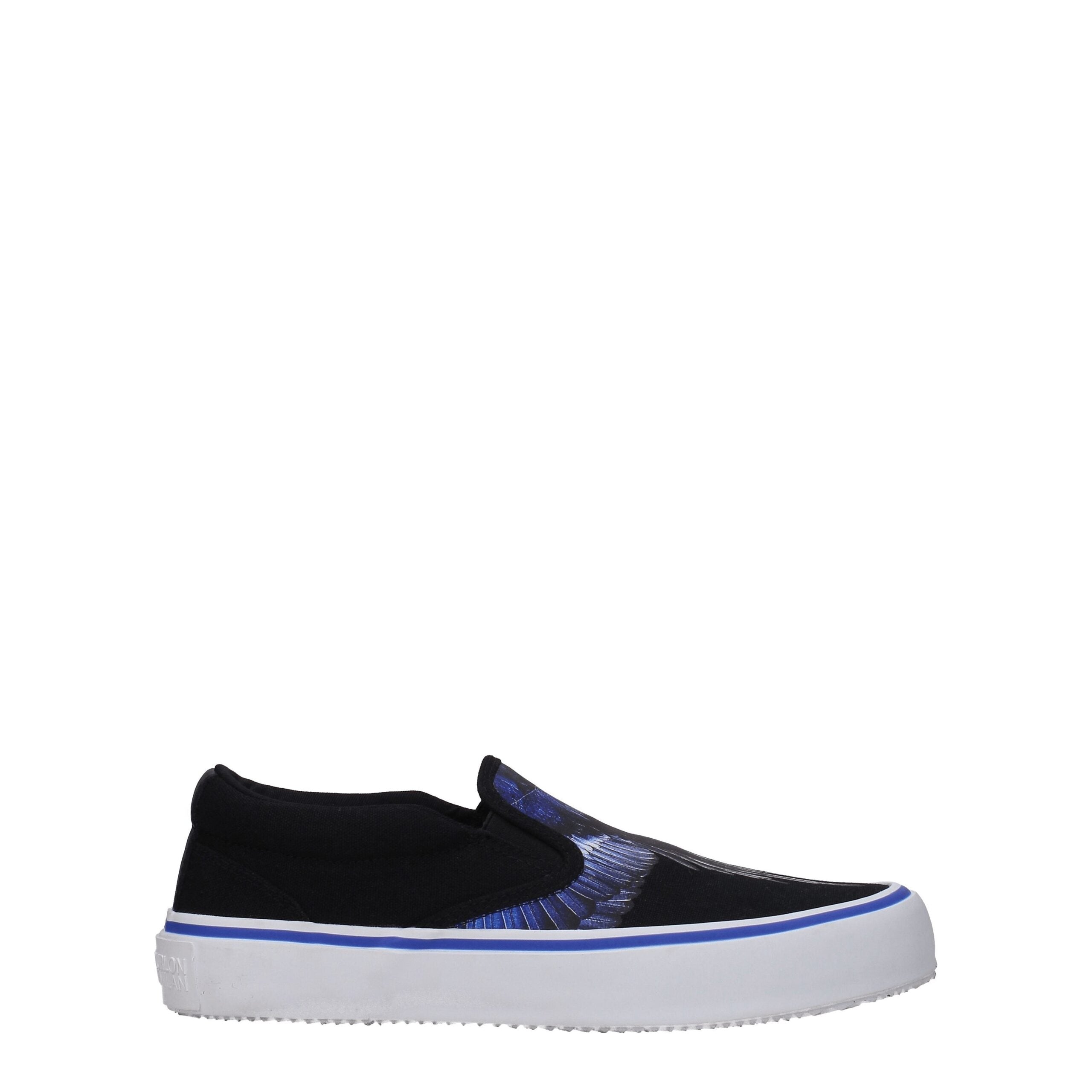 Mocassins à enfiler en tissu noir Marcelo Burlon