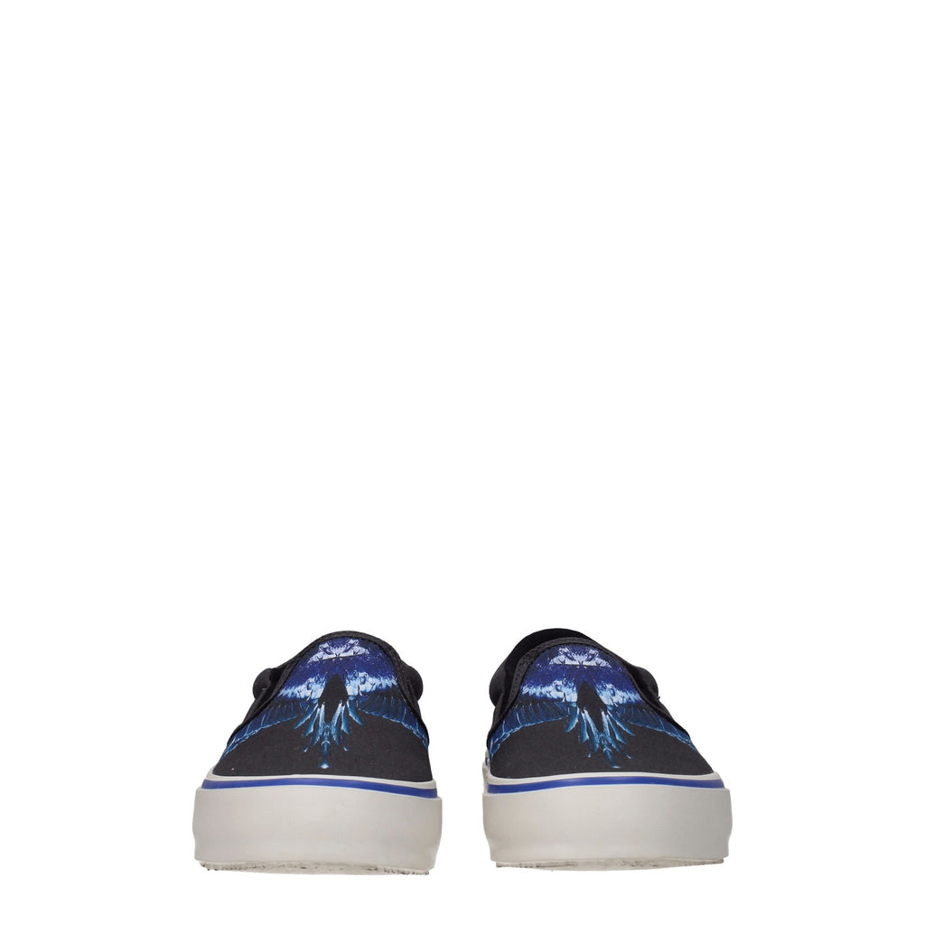 Marcelo Burlon Black Fabric Slip-On Loafer