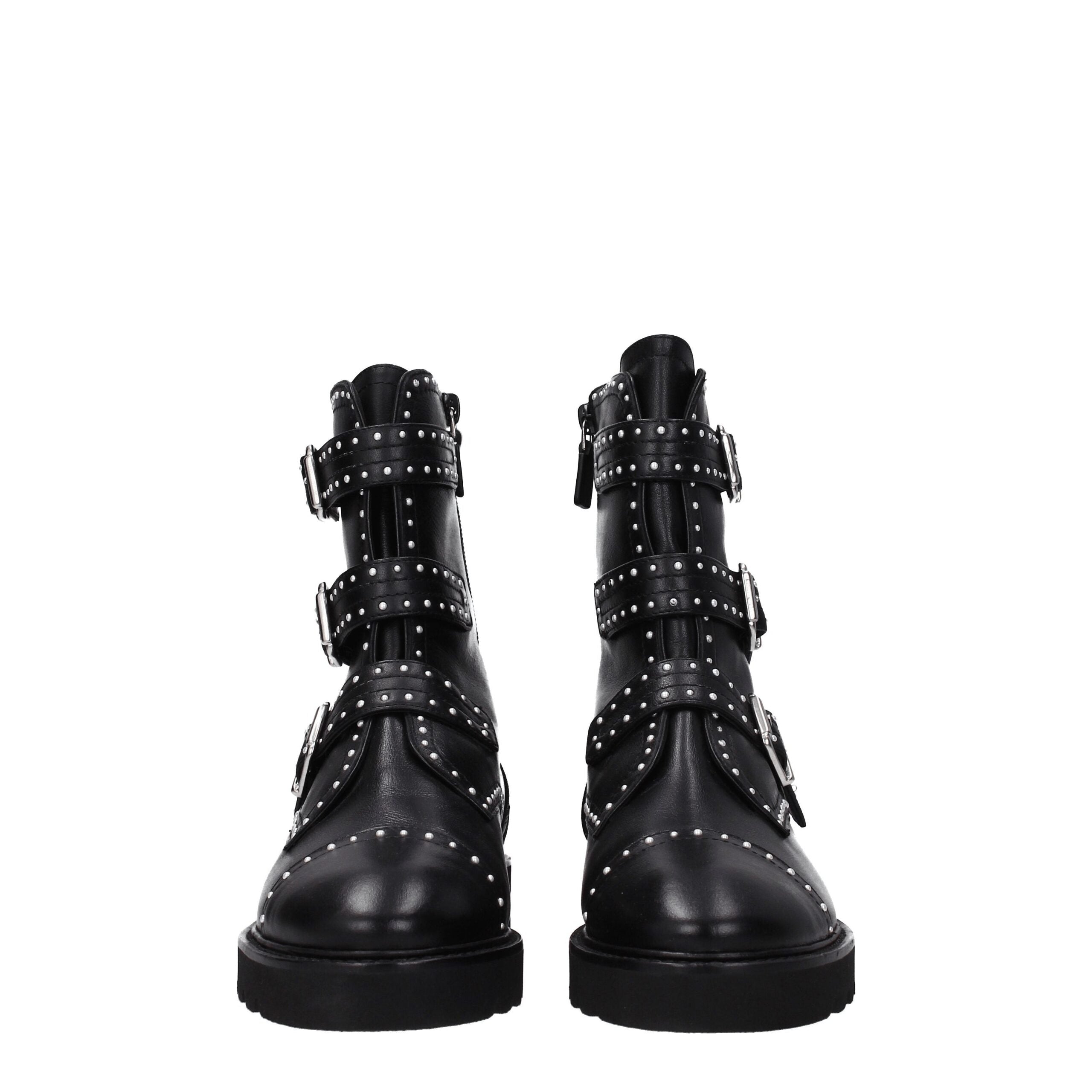Stuart Weitzman Black Leather Ankle