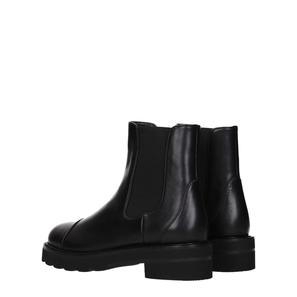 Bottines en cuir noir Stuart Weitzman