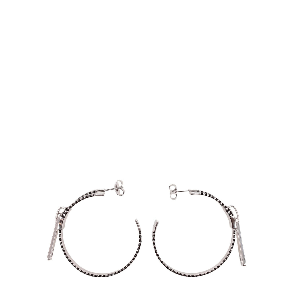 Marc Jacobs Grauer Silberohrring