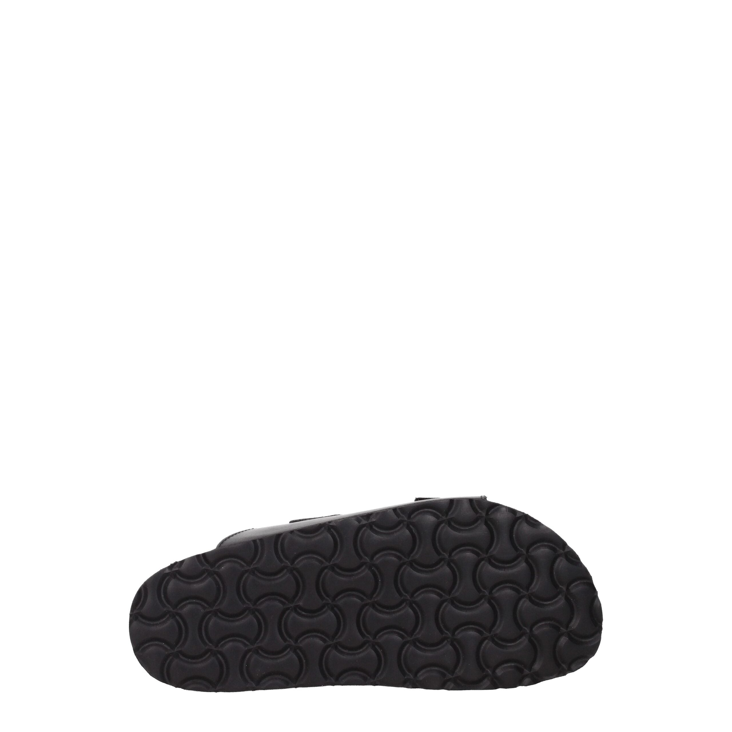 Palm Angels Black Leather Slippers