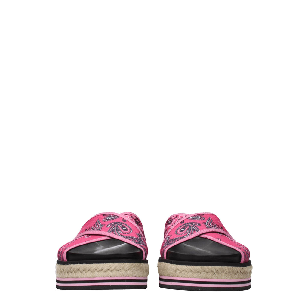 Chaussons Kenzo en tissu rose