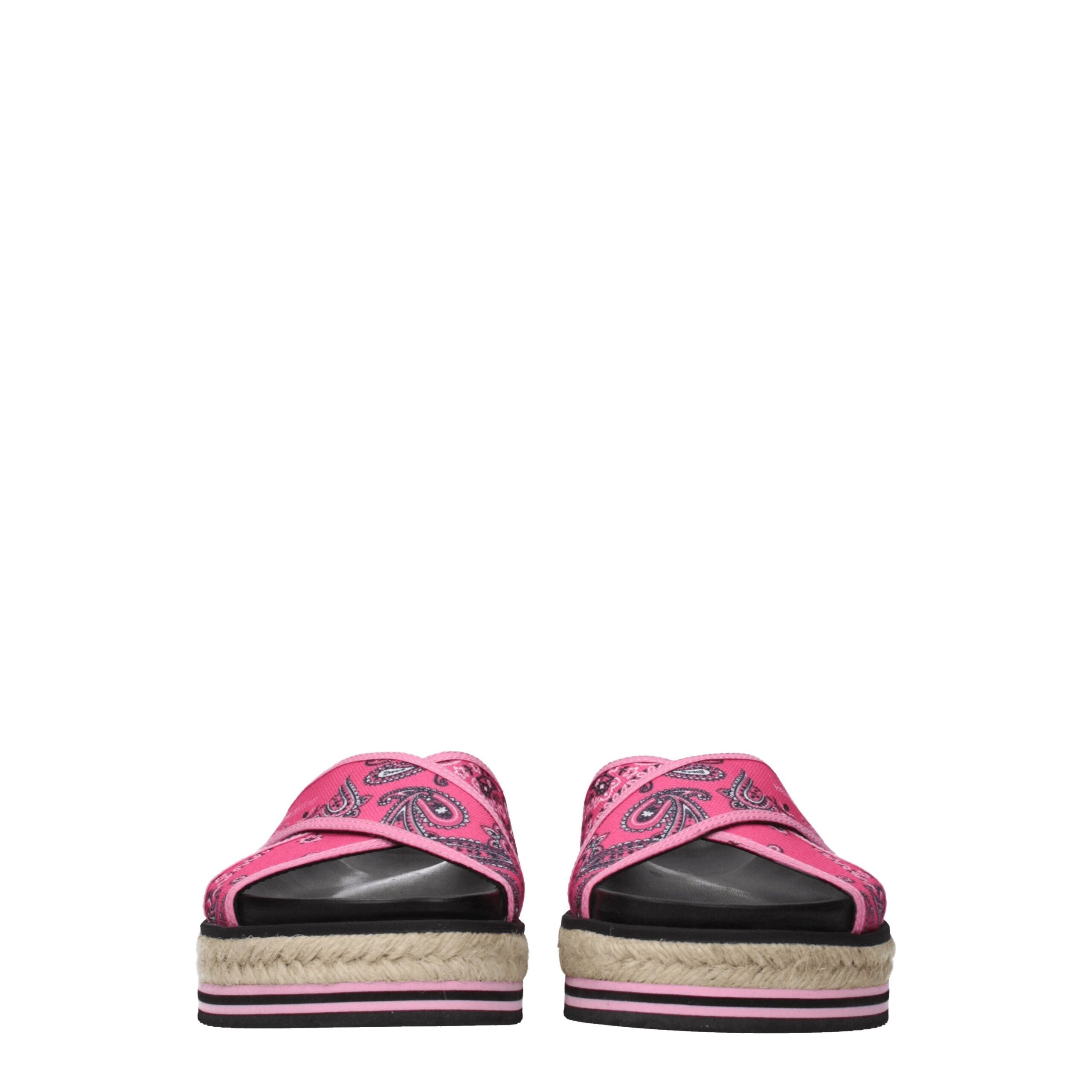 Chaussons Kenzo en tissu rose