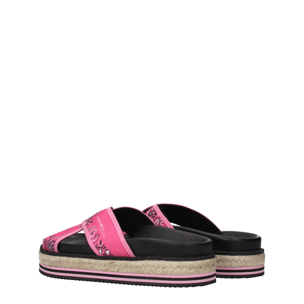 Chaussons Kenzo en tissu rose