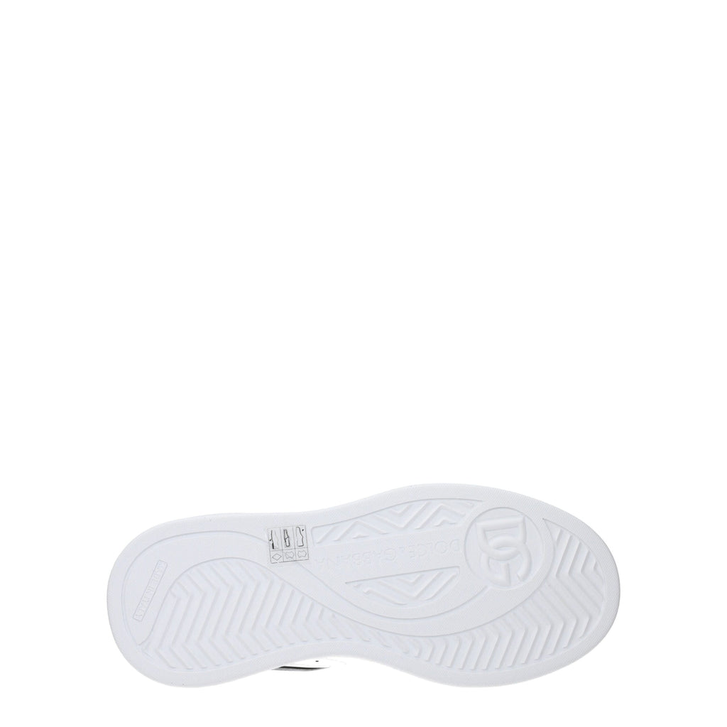Dolce & Gabbana White Leather Sneakers