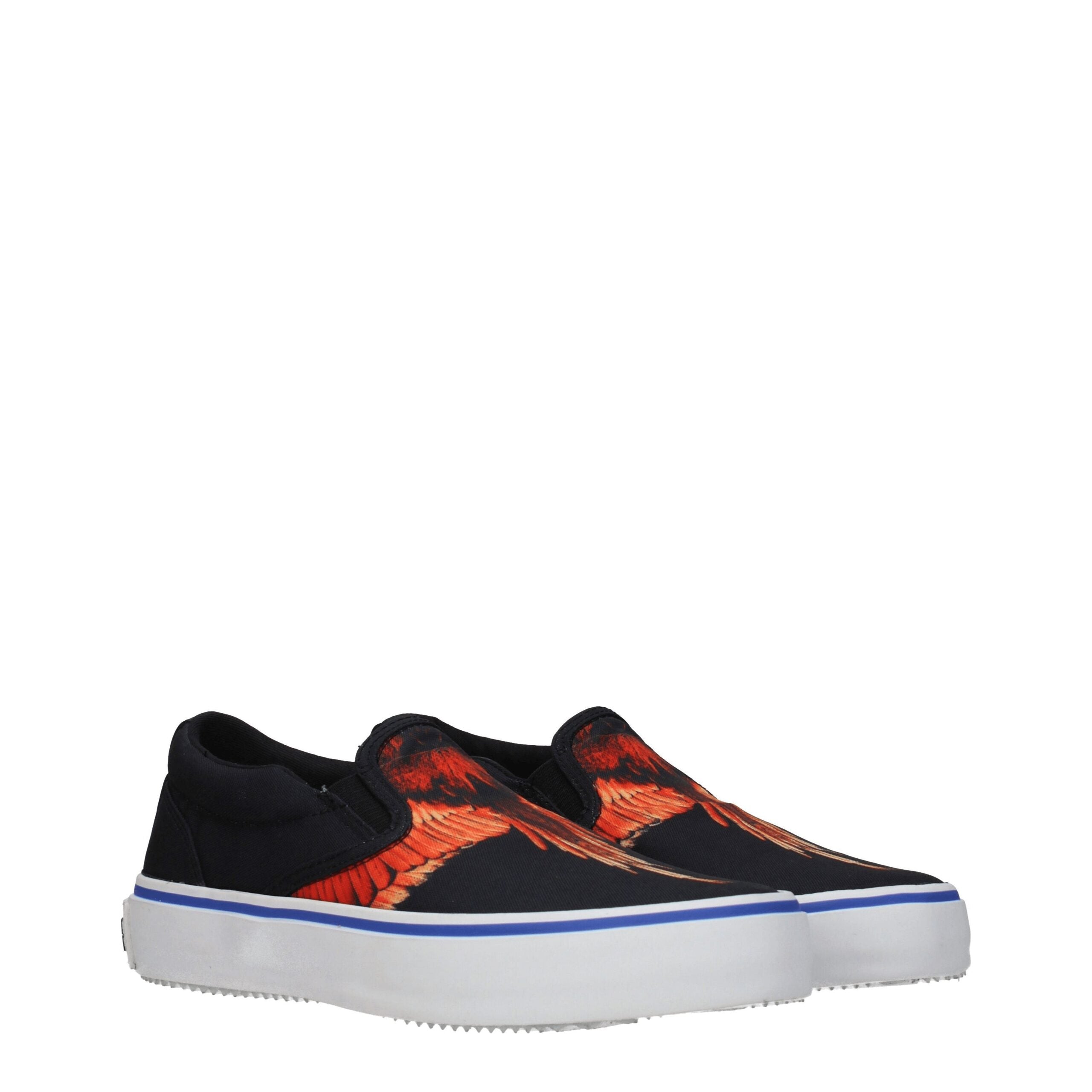 Marcelo Burlon Black Fabric Slip-On Loafer